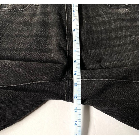 Liverpool Jeans Women 6/28 Cavalier Black The Straight Distressed Raw Frayed Hem - Picture 16 of 16